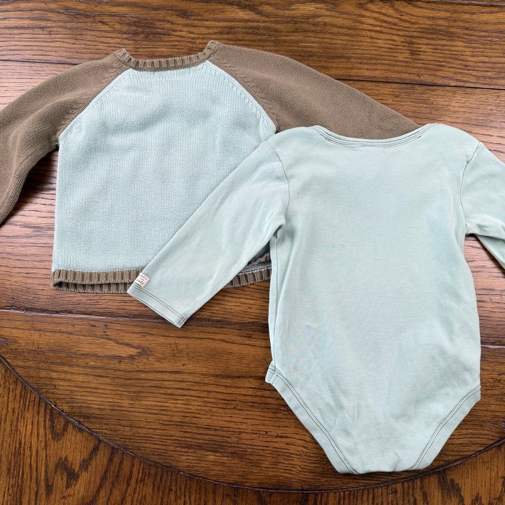 Janie and Jack Matching Bodysuit Sweater Set - Picture 5 of 6
